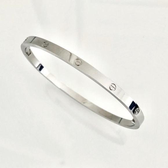 NEW Small Model Screw Cuff Bangle Love Bracelet with Screwdriver in Silver - Picture 13 of 14